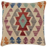 Bohemian Morse Turkish Hand-Woven Kilim Pillow