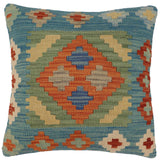 Rustic Mosley Turkish Hand-Woven Kilim Pillow