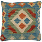 Bohemian Rosales Turkish Hand-Woven Kilim Pillow