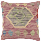 Boho Chic Shields Turkish Hand-Woven Kilim Pillow