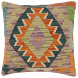 Bohemian Sosa Turkish Hand-Woven Kilim Pillow