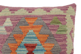 handmade Traditional Pillow Purple Rust Hand-Woven SQUARE 100% WOOL Hand woven turkish pillow2' x 2'