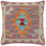 Bohemian Farmer Turkish Hand-Woven Kilim Pillow