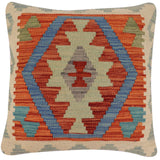 Boho Chic Ford Turkish Hand-Woven Kilim Pillow