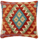 Boho Chic Alvarado Turkish Hand-Woven Kilim Pillow