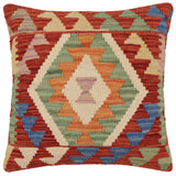 Rustic Chen Turkish Hand-Woven Kilim Pillow