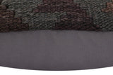 handmade Traditional Pillow Brown Purple Hand-Woven SQUARE 100% WOOL Hand woven turkish pillow2' x 2'
