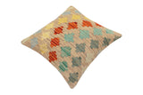 handmade Traditional Pillow Purple Rust Hand-Woven SQUARE 100% WOOL Hand woven turkish pillow2' x 2'