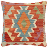 Rustic Brandon Turkish Hand-Woven Kilim Pillow