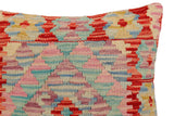 handmade Traditional Pillow Red Blue Hand-Woven SQUARE 100% WOOL Hand woven turkish pillow2' x 2'