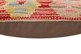 handmade Traditional Pillow Red Blue Hand-Woven SQUARE 100% WOOL Hand woven turkish pillow2' x 2'