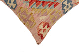 handmade Traditional Pillow Red Blue Hand-Woven SQUARE 100% WOOL Hand woven turkish pillow2' x 2'