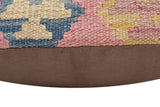 handmade Traditional Pillow Red Blue Hand-Woven SQUARE 100% WOOL Hand woven turkish pillow2' x 2'