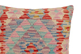 handmade Traditional Pillow Red Blue Hand-Woven SQUARE 100% WOOL Hand woven turkish pillow2' x 2'