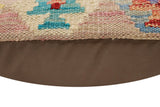 handmade Traditional Pillow Purple Blue Hand-Woven SQUARE 100% WOOL Hand woven turkish pillow2' x 2'