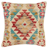 Rustic Bonnie Turkish Hand-Woven Kilim Pillow
