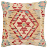 Rustic Autumn Turkish Hand-Woven Kilim Pillow