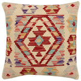 Rustic Wanda Turkish Hand-Woven Kilim Pillow
