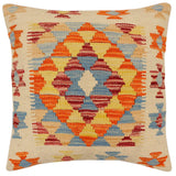 Rustic Jodi Turkish Hand-Woven Kilim Pillow