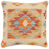 Bohemian Adrian Turkish Hand-Woven Kilim Pillow