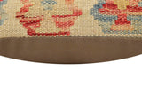 handmade Traditional Pillow Red Rust Hand-Woven SQUARE 100% WOOL Hand woven turkish pillow2' x 2'