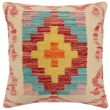 Boho Chic Ray Turkish Hand-Woven Kilim Pillow