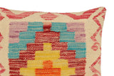 handmade Traditional Pillow Beige Red Hand-Woven SQUARE 100% WOOL Hand woven turkish pillow2' x 2'
