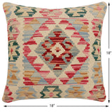 Rustic Lowe Turkish Hand-Woven Kilim Pillow