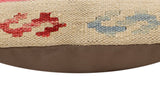 handmade Traditional Pillow Beige Pink Hand-Woven SQUARE 100% WOOL Hand woven turkish pillow2' x 2'