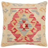 Rustic Canfield Turkish Hand-Woven Kilim Pillow