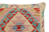 handmade Traditional Pillow Beige Red Hand-Woven SQUARE 100% WOOL Hand woven turkish pillow2' x 2'