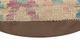 handmade Traditional Pillow Beige Red Hand-Woven SQUARE 100% WOOL Hand woven turkish pillow2' x 2'