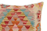 handmade Traditional Pillow Beige Red Hand-Woven SQUARE 100% WOOL Hand woven turkish pillow2' x 2'