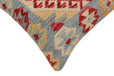 handmade Traditional Pillow Red Beige Hand-Woven SQUARE 100% WOOL Hand woven turkish pillow2' x 2'
