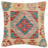 Boho Chic Carmicha Turkish Hand-Woven Kilim Pillow