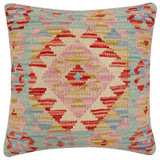 Bohemian Caro Turkish Hand-Woven Kilim Pillow