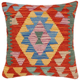 Boho Chic Janey Turkish Hand-Woven Kilim Pillow