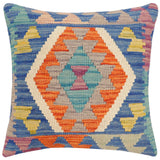Rustic Harpe Turkish Hand-Woven Kilim Pillow