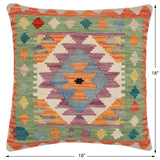 Bohemian Kimi Turkish Hand-Woven Kilim Pillow