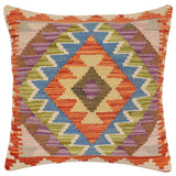 Boho Chic Raguel Turkish Hand-Woven Kilim Pillow