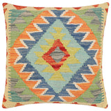 Boho Chic Yolande Turkish Hand-Woven Kilim Pillow