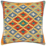 Rustic Patti Turkish Hand-Woven Kilim Pillow