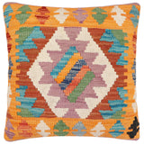 Rustic Gillian Turkish Hand-Woven Kilim Pillow