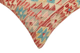 handmade Traditional Pillow Red Beige Hand-Woven SQUARE 100% WOOL Hand woven turkish pillow2' x 2'