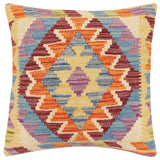 Boho Chic Carita Turkish Hand-Woven Kilim Pillow