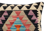 handmade Traditional Pillow Red Black Hand-Woven SQUARE 100% WOOL Hand woven turkish pillow2' x 2'
