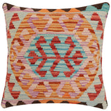 Rustic Mabel Turkish Hand-Woven Kilim Pillow