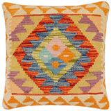 Boho Chic Yung Turkish Hand-Woven Kilim Pillow