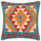 Boho Chic Minta Turkish Hand-Woven Kilim Pillow