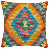 Tribal Eun Turkish Hand-Woven Kilim Pillow